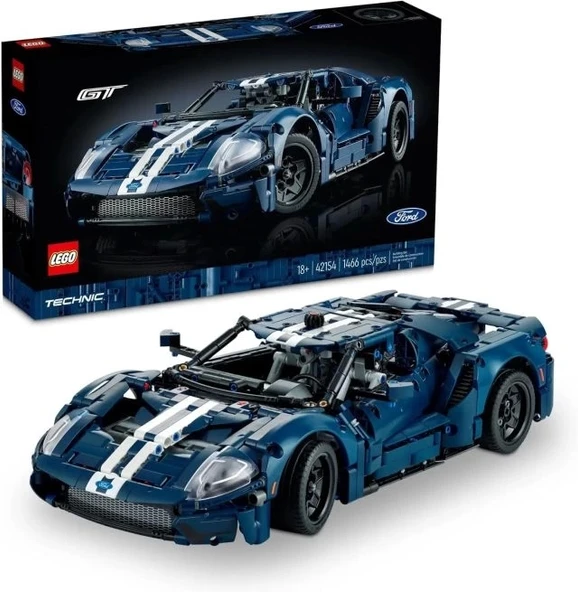 LEGO Technic 2022 Ford GT Araba Model Seti 42154 Açılması Kolay Paketleme