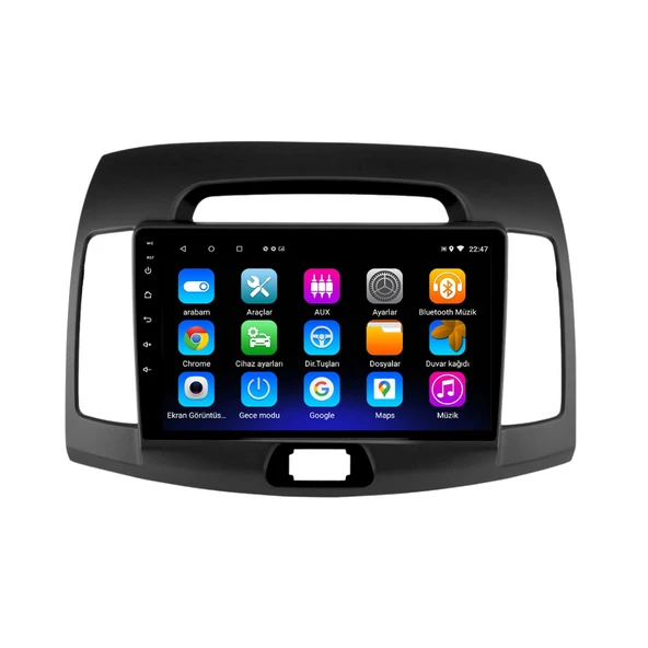 Hyundai Elantra - Araç Multimedya Ekran - 6GB 128GB - S - Black - 2006 - 2009 - 9 Inch - UPG - MYWAY - 2