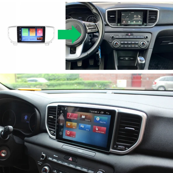 Kia Sportage - Araç Multimedya Ekran - 6GB 128GB - S - Silver - 2019 - 2021 - 9 Inch - UPG - MYWAY - 5