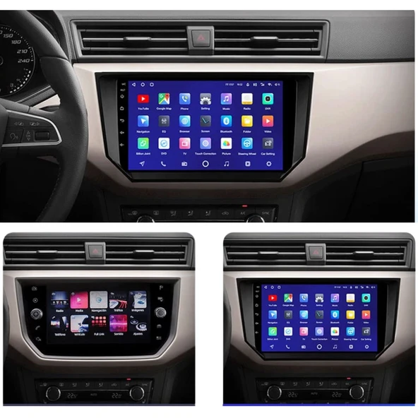 Seat Ibiza - Araç Multimedya Ekran - 6GB 128GB - S - Black - 2018 - 2020 - 9 Inch - UPG - MYWAY - 4