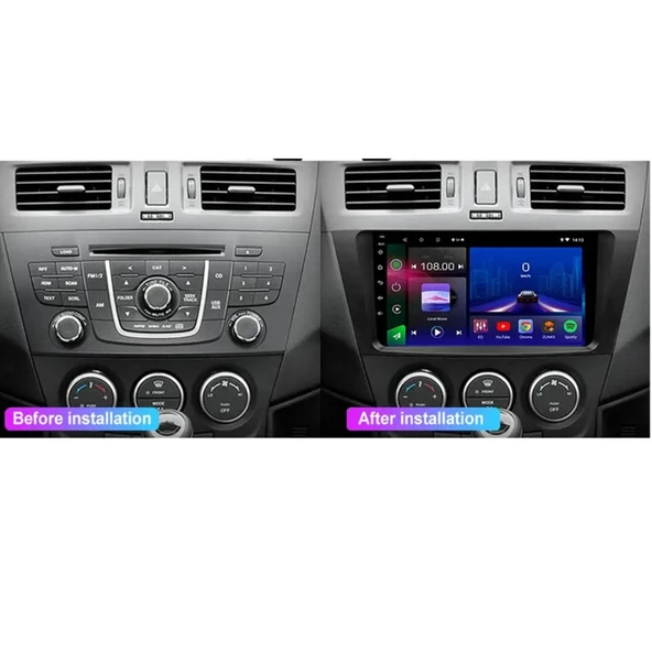 Mazda Mazda 5 - Araç Multimedya Ekran - 6GB 128GB - S - Black - 2012 - 2013 - 9 Inch - UPG - MYWAY - 4