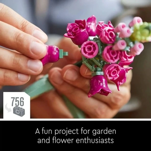 LEGO Icons Flower Bouquet (756 Pieces) - 5