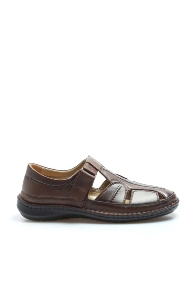 Hakiki Deri  Erkek Klasik Sandalet 662MA119B - 7