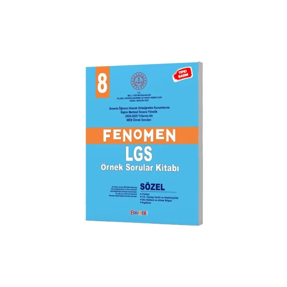 Fenomen 8 MEB Sözel Örnek Sorular ürün görseli