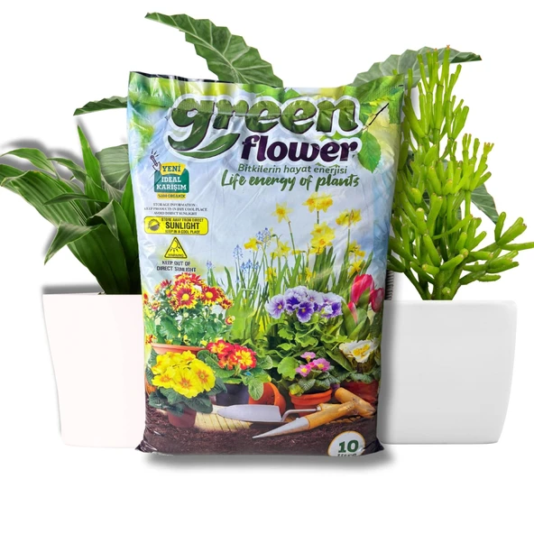 Organik ve Besleyici Saksı Toprağı Torf 10 Litre - 3