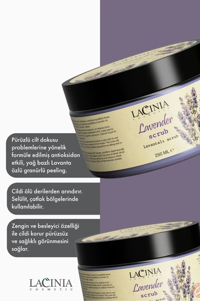 Lacinia Lavanta Yağlı Scrub 250 ml - 4