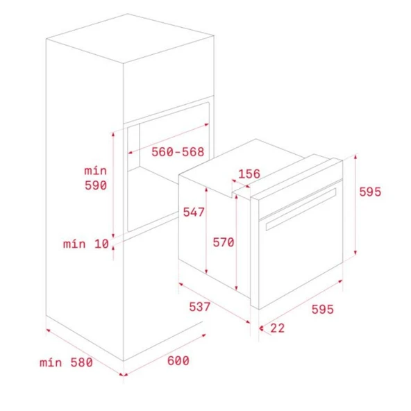 Teka Country Krem Ankastre Set (Dos 60.2 VN-GSC 64320 RBC VN-Hak 627 R VN) - 5