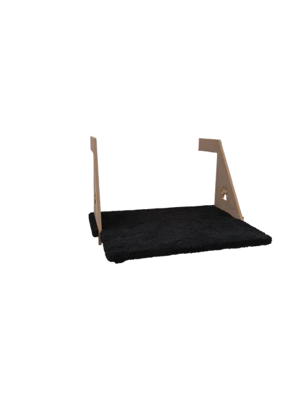 Ahşap Kalorifer Peteği Kedi Radyatör Yatağı 30 cm x 43 cm Siyah (15 kg)