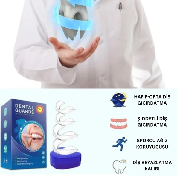 Dental Guards Gece Ağız Koruyucu, diş Gıcırdatma,çene Sıkma,bpa Içermez,rahat Uyku Için Özel Tasarım - 5