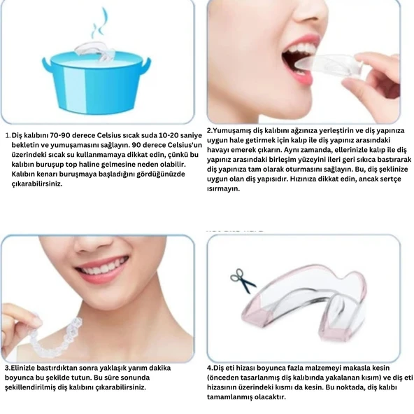 Dental Guards Gece Ağız Koruyucu, diş Gıcırdatma,çene Sıkma,bpa Içermez,rahat Uyku Için Özel Tasarım - 2