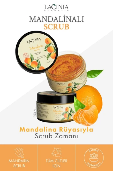 Lacinia Mandalinalı Scrub 250 Ml - 3