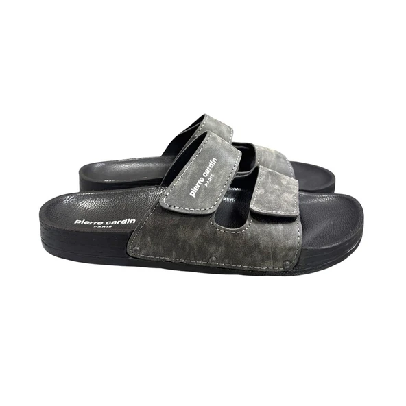 Pierre Cardin Çift Bantlı Cırtlı Anatomik Taban Erkek Terlik - 2