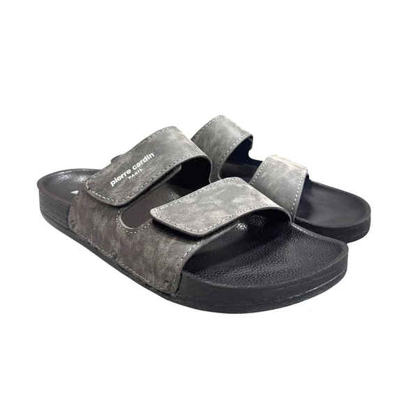 Pierre Cardin Çift Bantlı Cırtlı Anatomik Taban Erkek Terlik