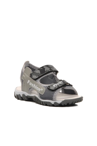 Ayakmod Gri Kamuflaj Ortopedik Erkek Çocuk Spor Sandalet 24-410 P - 3