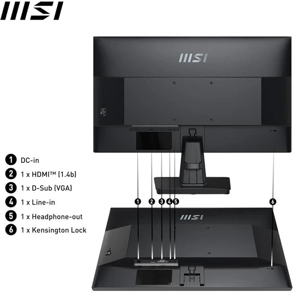 MSI PRO MP251 24.5" 1 ms Full HD IPS 100 Hz Monitör - 3