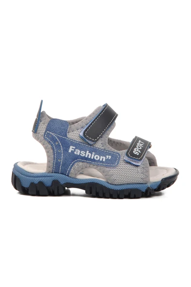 Ayakmod Lacivert-Mavi  Bebek Düz Sandalet 24-410 B