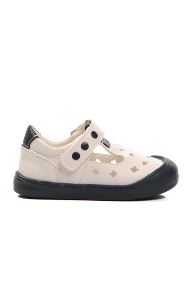 Ayakmod Beyaz Ortopedik Bebek Ayakkabı 24-414 IA