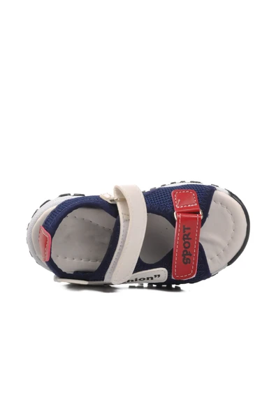 Ayakmod Lacivert Ortopedik Erkek Çocuk Sandalet 24-410 B - Resim 4