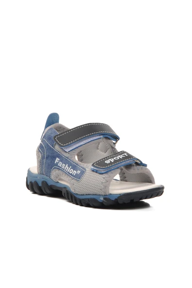 Ayakmod Lacivert Mavi Ortopedik Erkek Çocuk Spor Sandalet 24-410 P - 3