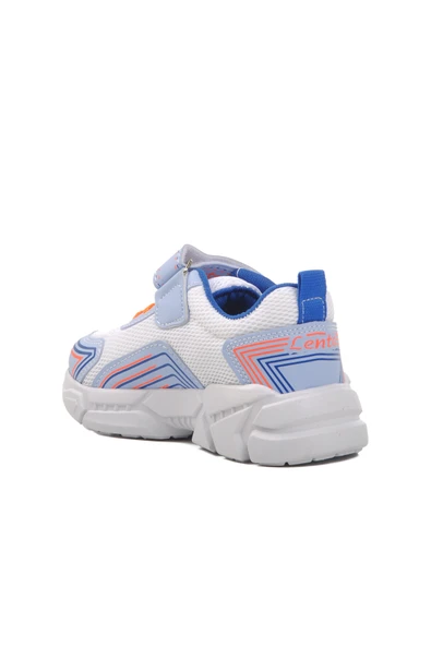 Ayakmod Beyaz-Mavi Çocuk Spor Ayakkabı A-36 P - 4