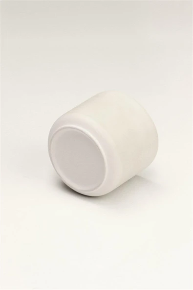 Lina Kulpsuz Fincan - Seramik Bisküvi 8'li (Ham Ürün) - Resim 4