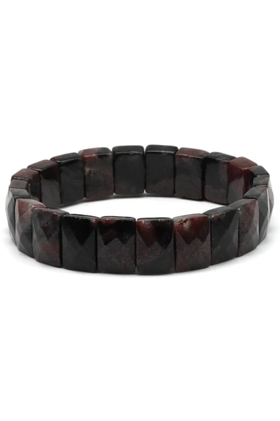 Garnet Doğal Taş Bileklik 9 x 13 mm Özel Kesim - 2