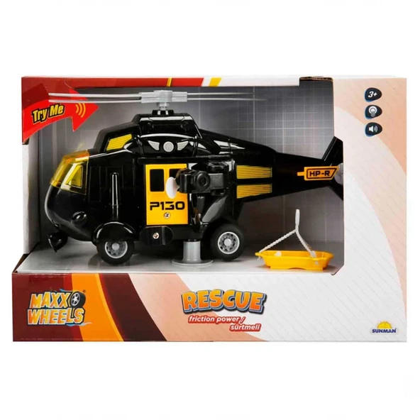 Sunman Maxx Wheels 1:20 Sesli ve Işıklı Helikopter - 5