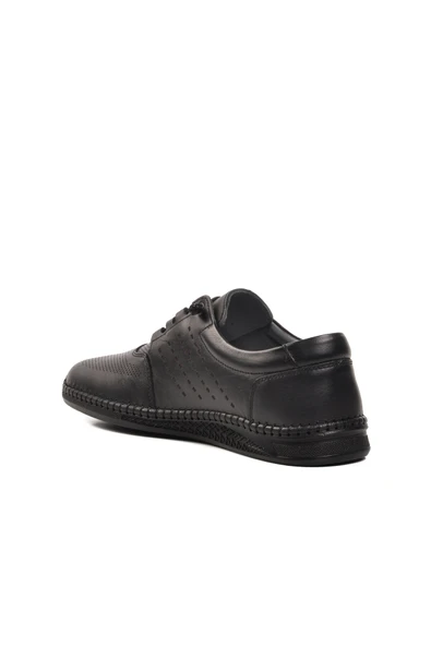 Ayakmod Siyah Hakiki Deri Erkek Casual Ayakkabı 617 M - Resim 4