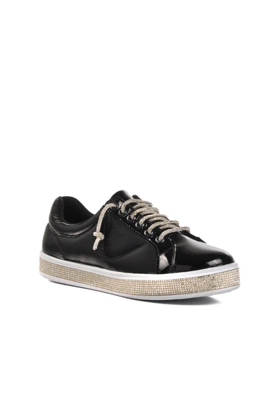 Ayakmod Siyah Rugan  Kadın Sneaker A201 Z - 3