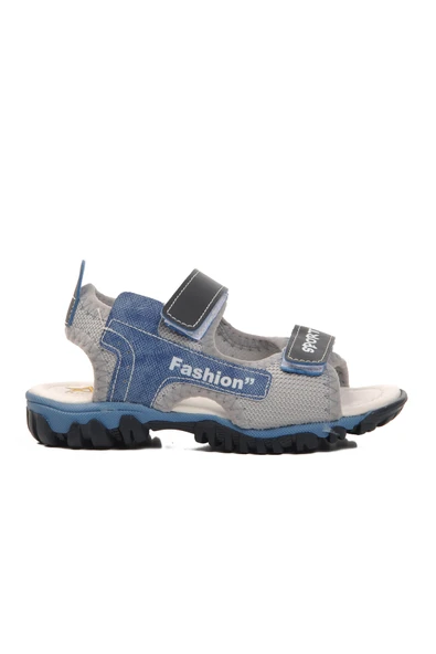 Ayakmod Lacivert Mavi Ortopedik Erkek Çocuk Spor Sandalet 24-410 P