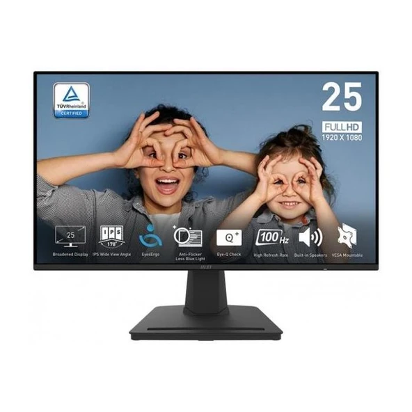 MSI PRO MP252 24.5" 1 ms Full HD IPS 100 Hz Monitör