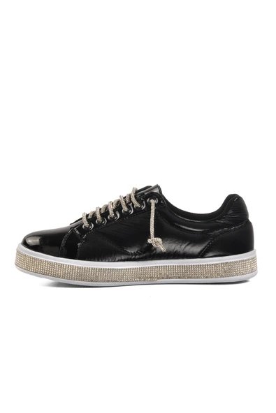 Ayakmod Siyah Rugan  Kadın Sneaker A201 Z - 2