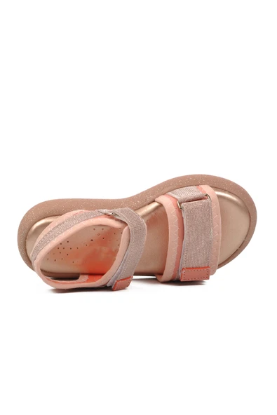 Ayakmod Pudra Ortopedik Kız Çocuk Sandalet 24-402 F - Resim 4