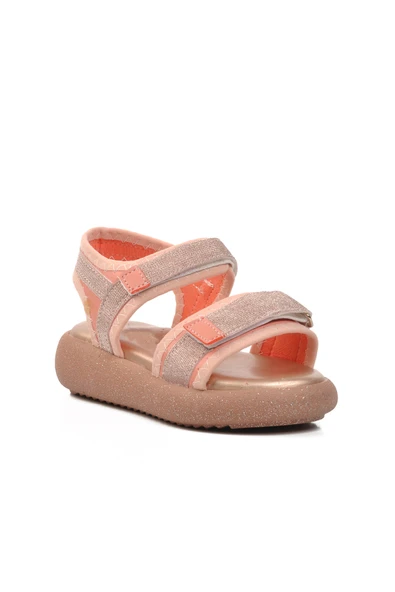 Ayakmod Pudra Ortopedik Kız Çocuk Sandalet 24-402 P - Resim 3