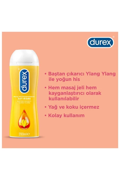 Durex Masaj Jeli Baştan Çıkarıcı Ylang Ylang 200 ml - 2