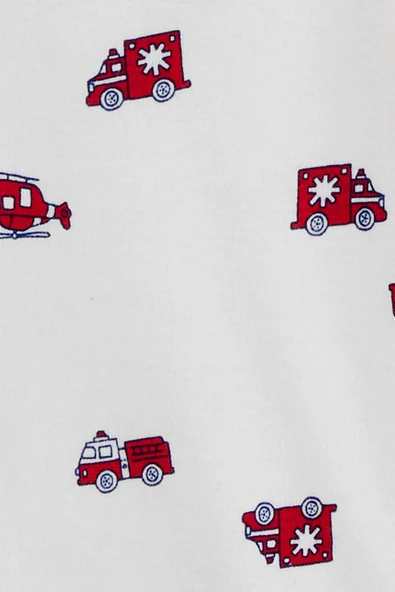 Carters Renkli Layette Erkek Bebek Kısa Kollu Body 5'li Paket 1R885610R - 2