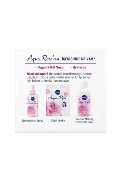 NIVEA Aqua Rose Organik Gül Suyu Nemlendirici Jel Krem 50ml, 48 Saat Yoğun Nemlendirici, Aydınlık Cilt - Resim 3