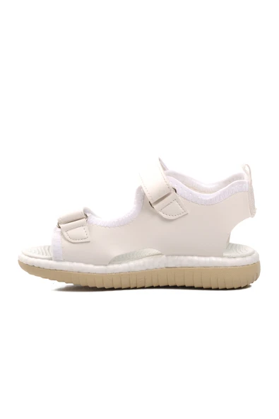 Ayakmod Beyaz Ortopedik Erkek Çocuk Sandalet 24-996 P - Resim 2