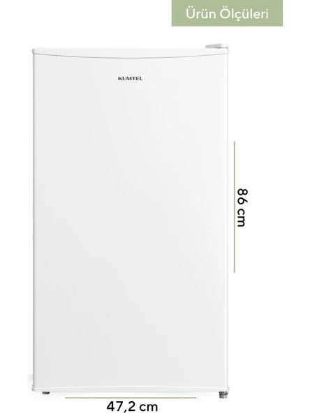 KUMTEL 93L Beyaz Büro Tipi Buzdolabı HMB-110 - Resim 3