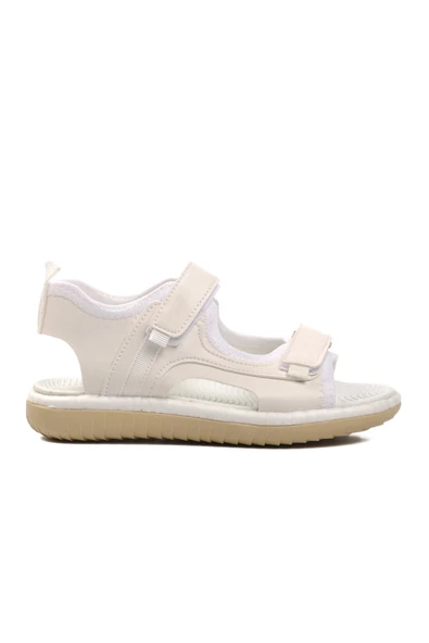 Ayakmod Beyaz Ortopedik Erkek Çocuk Sandalet 24-996 F