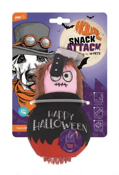 M-PETS HALLOWEEN CAULDRON SNACK ATTACK KÖPEK OYUNCAĞI