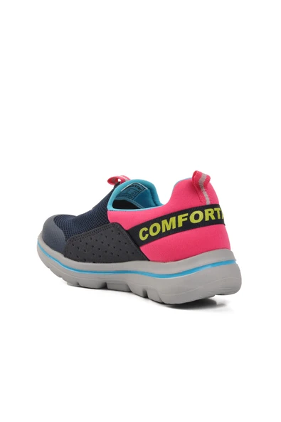 Ayakmod Lacivert Fuşya Kız Çocuk Spor Ayakkabı BST-B82 P - Resim 4