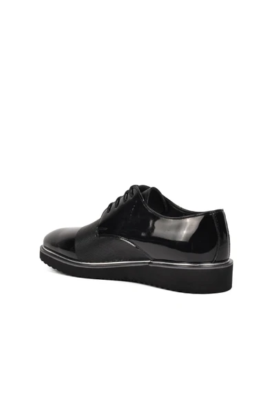 Ayakmod Siyah Rugan  Erkek Günlük Ayakkabı P400 M - Resim 4