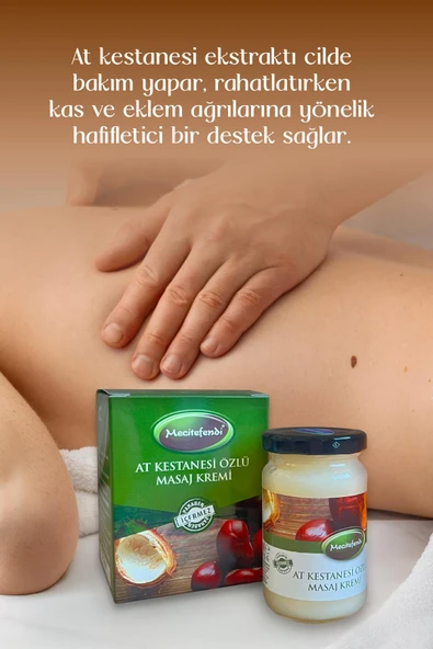MECİTEFENDİ AT KESTANESİ ÖZLÜ MASAJ KREMİ 90 ML - 3