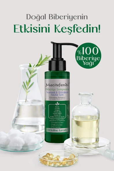 Biberiye Şampuanı 150 ml (Biotin, Keratin ve Kolajen İçerikli) - 3