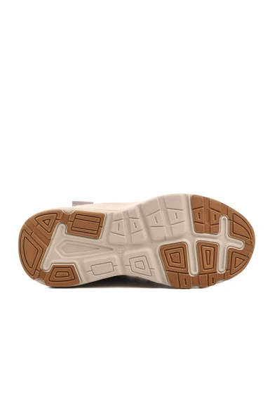 Ayakmod Bej-Beyaz  Kadın Spor Ayakkabı 024 Z - Resim 5