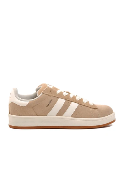 Ayakmod Bej Unisex Hafızalı Taban Sneaker 573 World M