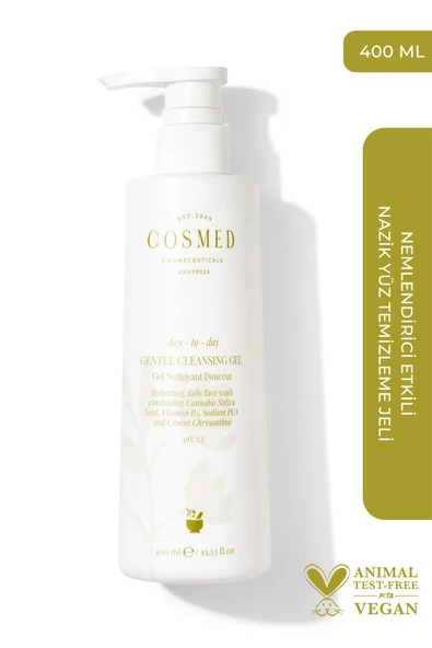 Cosmed Day-to-day Gentle Cleansing Gel - Yüz Temizleme Jeli - Karma Cilt Yıkama Jeli 400 Ml