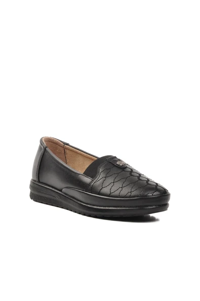 Ayakmod Siyah Jel Taban Anatomik Kadın Casual Ayakkabı 187 Z - Resim 3