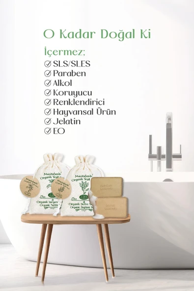 Mecitefendi Organik Yeşil Seri: Harmoni - Isırgan ve Defne Sabunu (Yenileyici ve Ferahlatıcı ) 125 g - 2